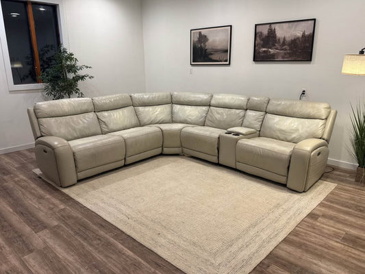 Costco ivory leather sectional couch delivery available