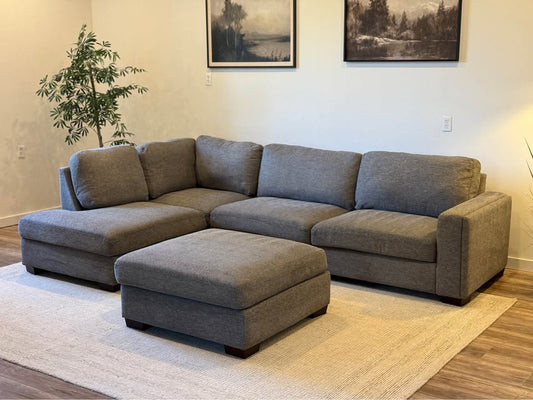 Costco gray sectional couch delivery available