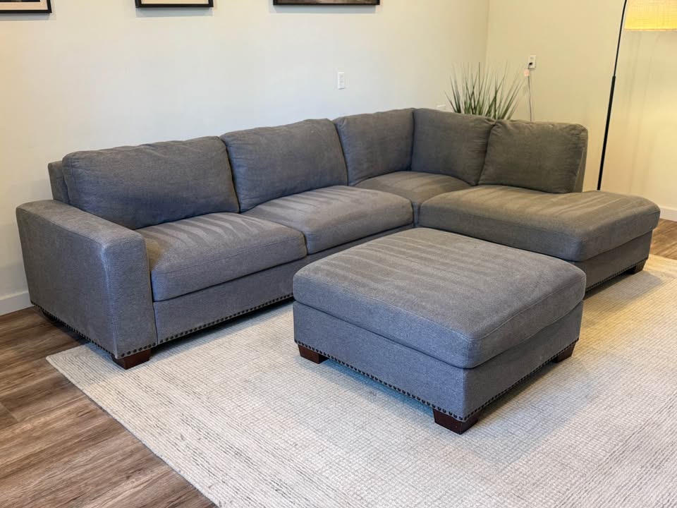 Costco gray sectional couch delivery available