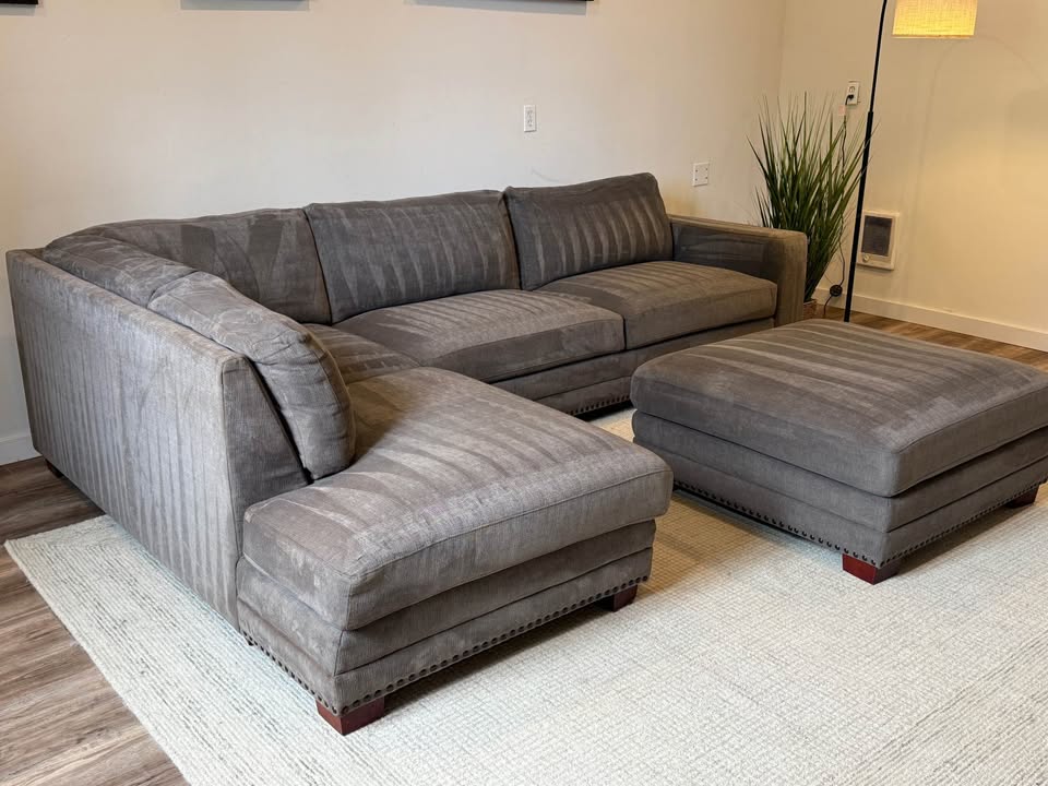 Gray Costco sectional couch delivery available