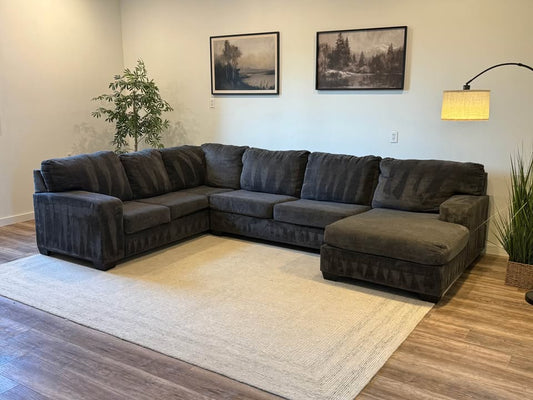 Ashley furniture charcoal gray sectional couch delivery available