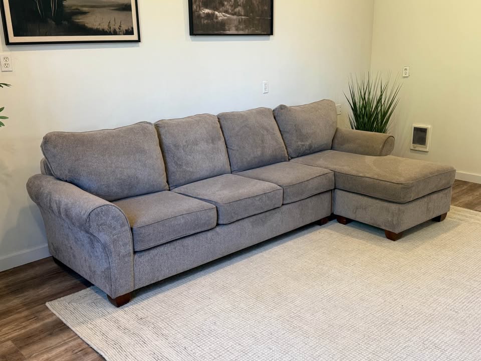 Pacific furniture gray sectional couch delivery available