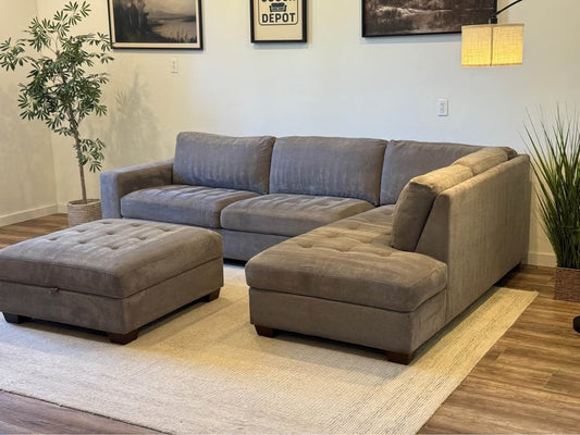 Gray Costco sectional couch delivery available