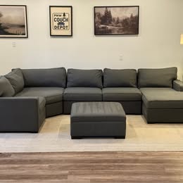Macy’s Radley 4 piece gray sectional couch delivery available