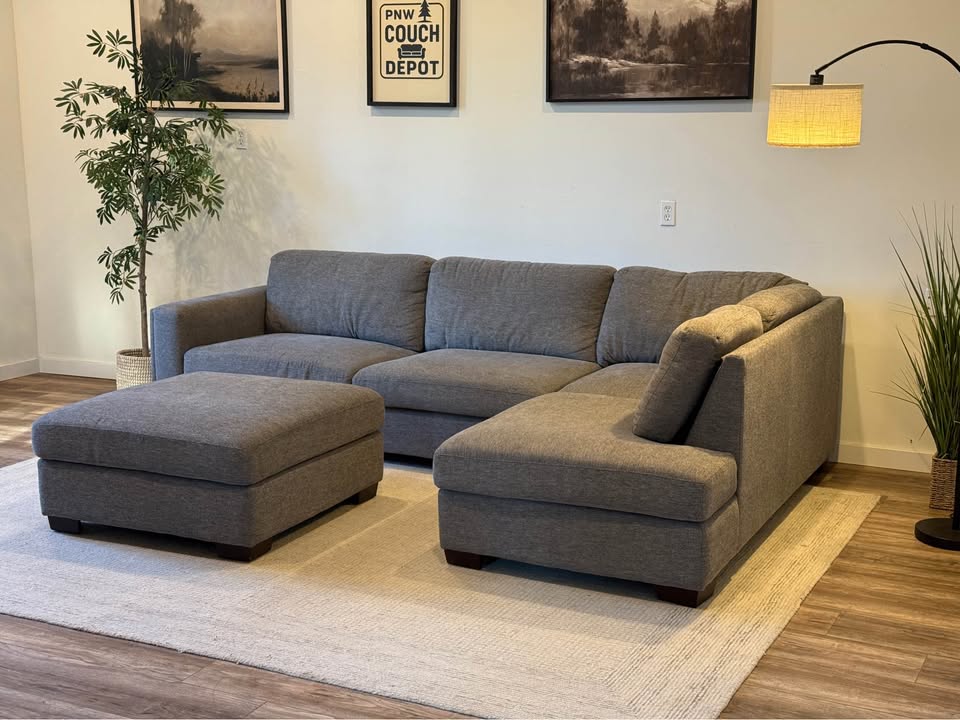 Gray Costco sectional couch delivery available