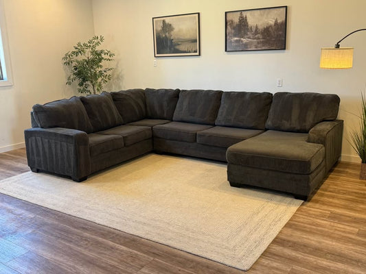 Ashley furniture dark gray sectional couch delivery available