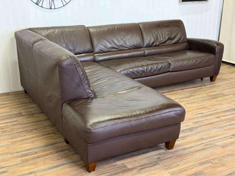 Italsofa leather sectional sleeper couch delivery available