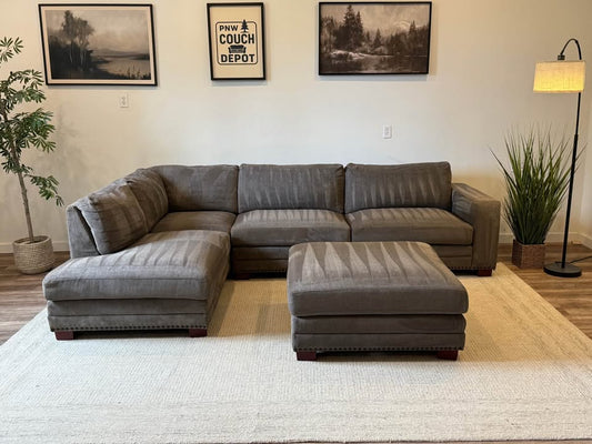 Gray Costco sectional couch delivery available