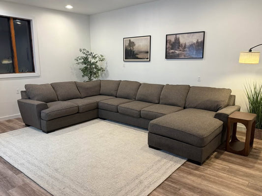 Macy’s down feather filled sectional couch delivery available