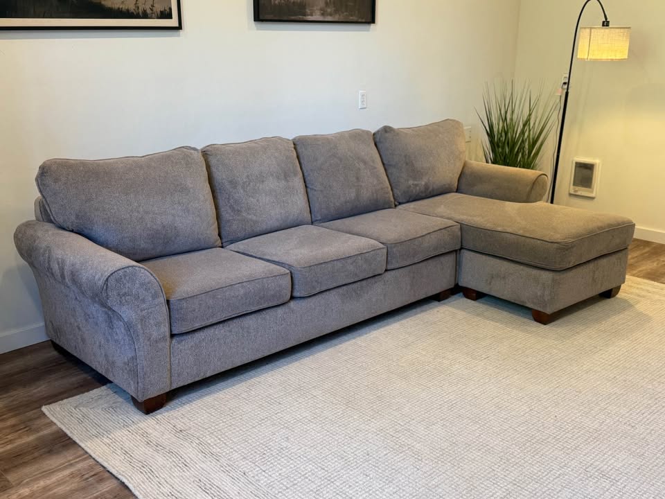 Pacific furniture gray sectional couch delivery available